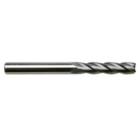 Gs Tooling 1/4" Diameter x 1/4" Shank 4-Flute Extra Long Length Blue Series Carbide End Mills 102454